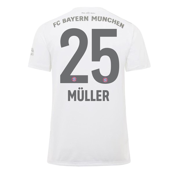 Camiseta Bayern Munich NO.25 Muller 2ª 2019/20 Blanco